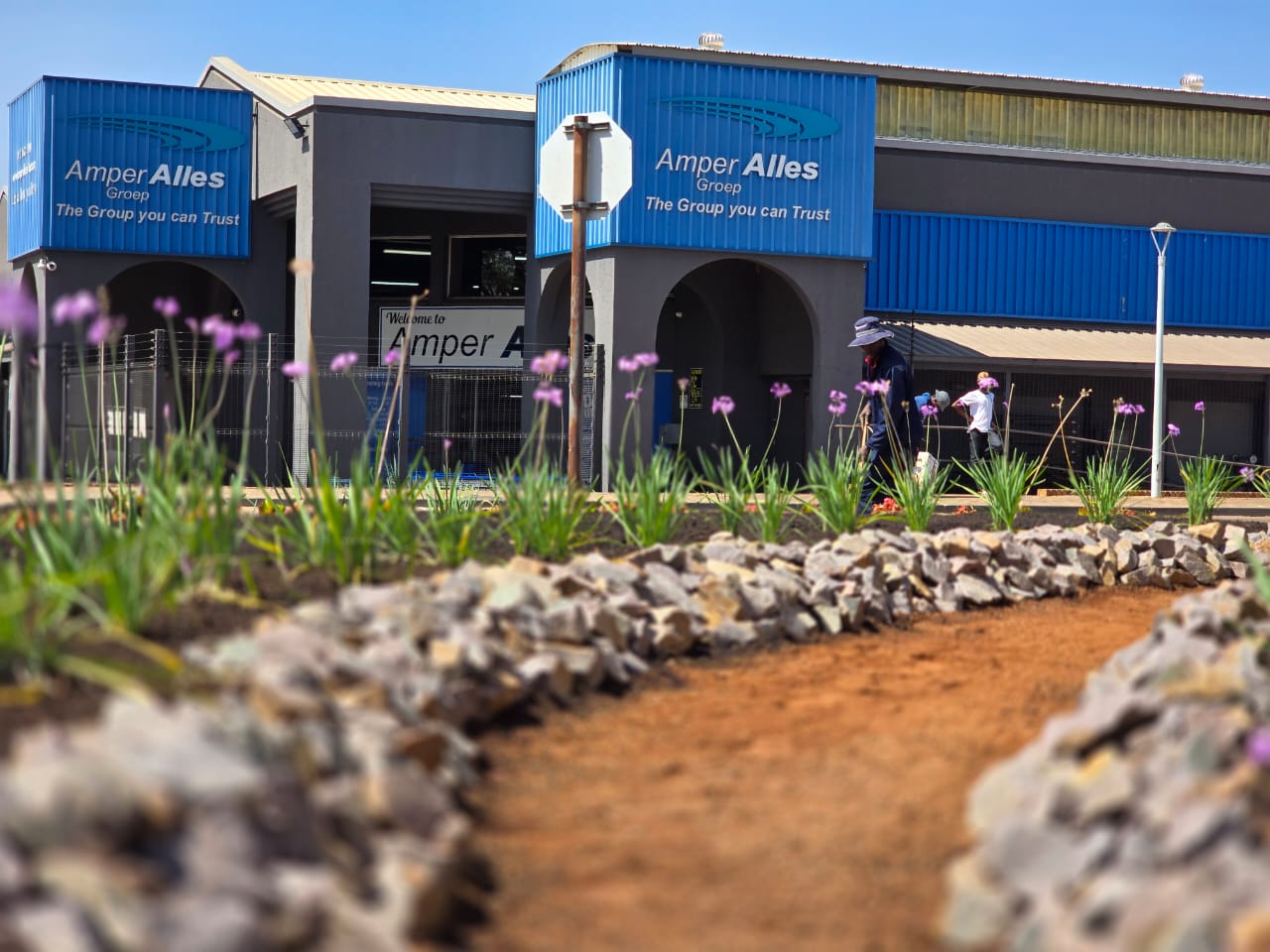 Commercial landscaping project Amper Alles